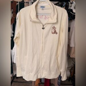 The Bradford Exchange Cream Jacket with Cat Design